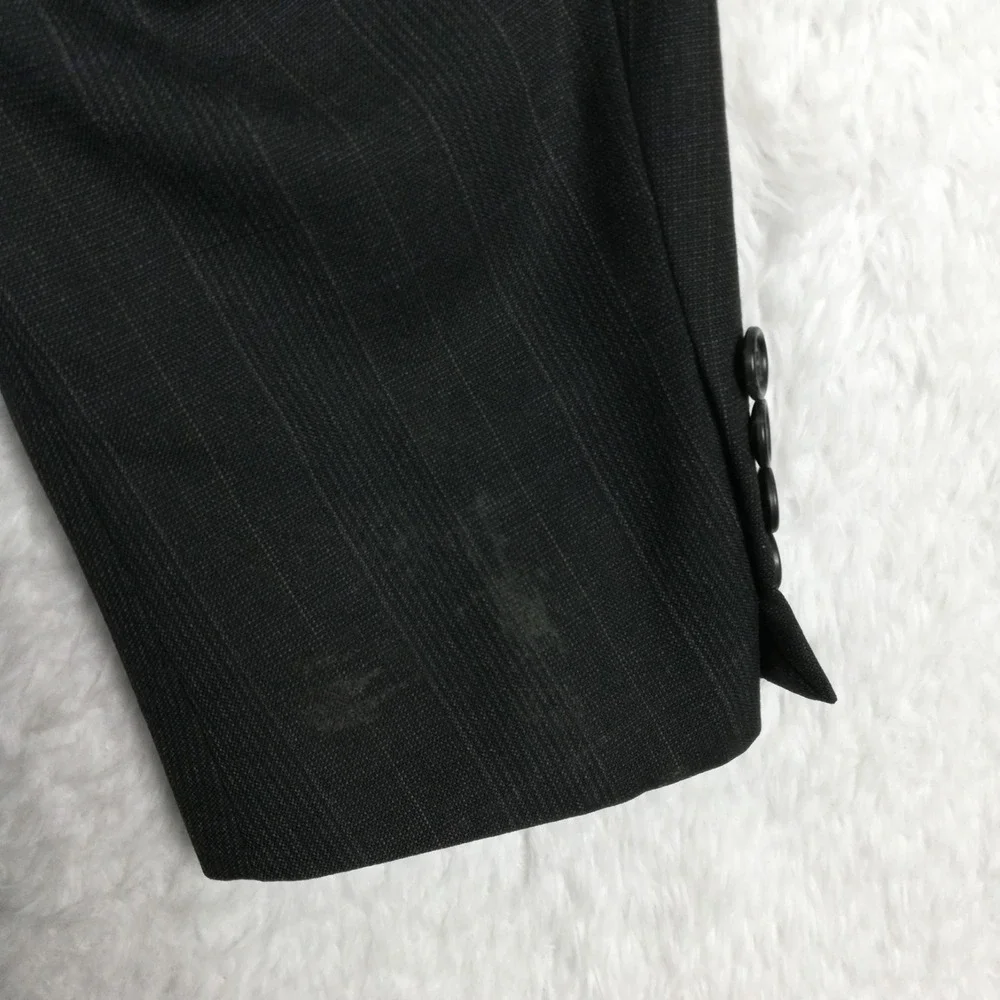 Christian Brooks Mens Suit Blazer Jacket Pants 100% Pure Wool Gray‎ Plaid 40